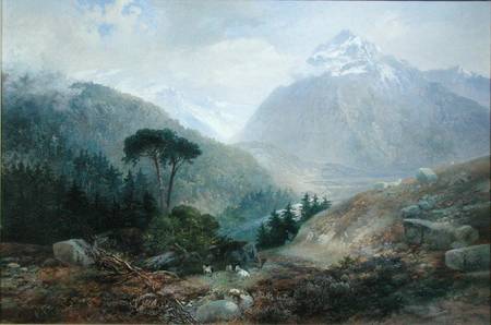 The View Toward the Fenderthal, Tyrol von James Vivien de Fleury