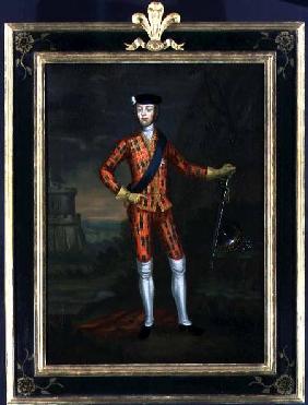 'Harlequin' Portrait of Bonnie Prince Charlie c.1745