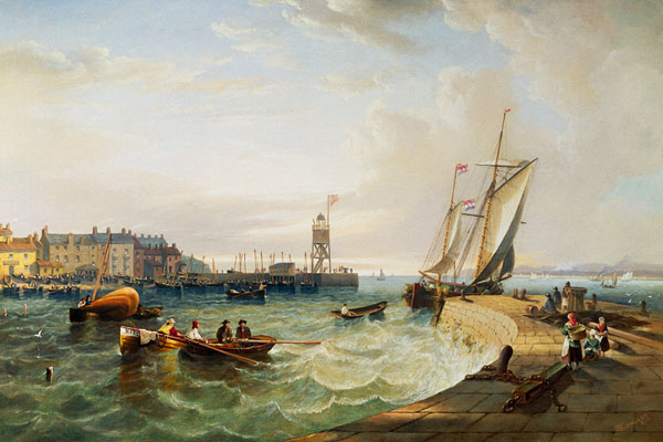 The Harbour at Hartlepool von James Wilson Carmichael