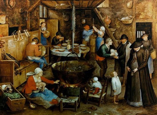 Der vornehme Besuch in der Bauernstube von Jan Brueghel d. Ä.