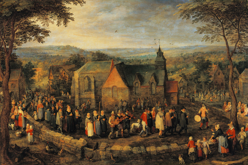Der Hochzeitszug auf dem Lande von Jan Brueghel d. Ä.