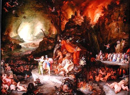 Aeneas and the Sibyl in the Underworld von Jan Brueghel d. Ä.