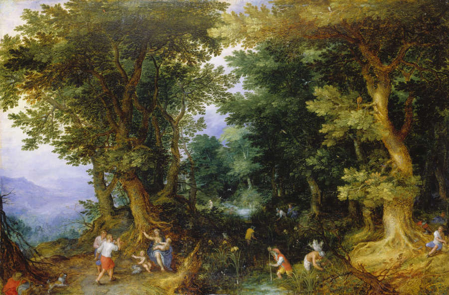 Die Verspottung der Latona von Jan Brueghel d. Ä.