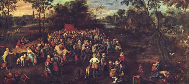 Das Hochzeitsbankett von Jan Brueghel d. Ä.