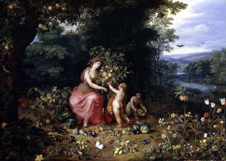 Allegory of Abundance  (for detail see 124327) von Jan Brueghel d. J.