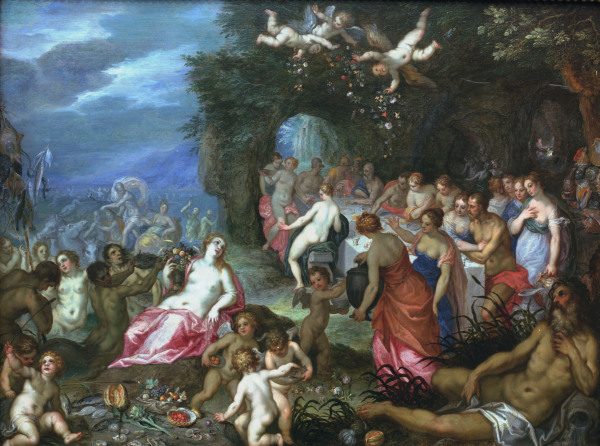 Balen a.Brueghel /Feast of the Gods/1620 von Jan Brueghel d. J.