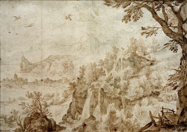J.Brueghel d.Ä., Gebirgslandschaft von Jan Brueghel d. J.