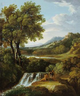 Figures in a classical landscape (pair of 81818)