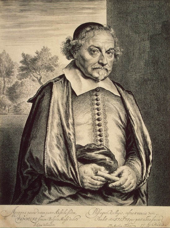 Porträt von Dichter und Dramatiker Joost van den Vondel (1587-1679) von Jan Lievens