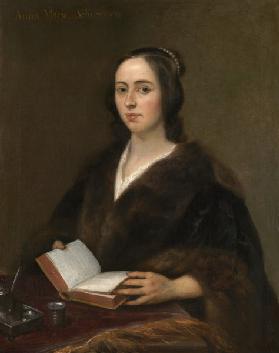 Porträt von Anna Maria van Schurman (1607-1678) 1649