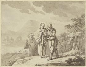 Christus und die Jünger auf dem Wege nach Emmaus