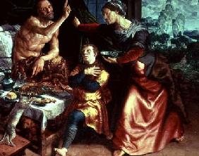 Isaac blessing Jacob 1551