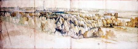 View of Arnhem from the east (pencil and w/c) von Jan Siberechts