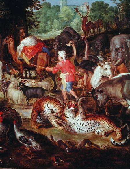 Noah's Ark, detail of the right hand side, after a painting by Jan Brueghel the Elder von Jan Snellinck