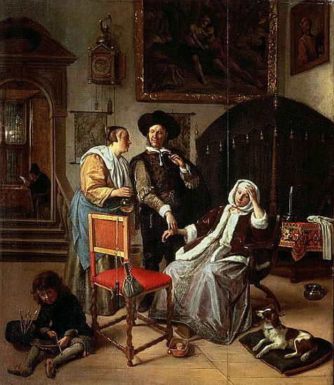 Physician''s Visit, c.1663-65 von Jan Steen