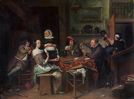 The Card Players von Jan Steen