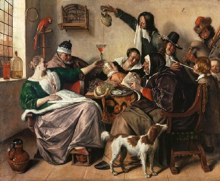 Fröhliche Gesellschaft (Die Familie des Malers) um 1657