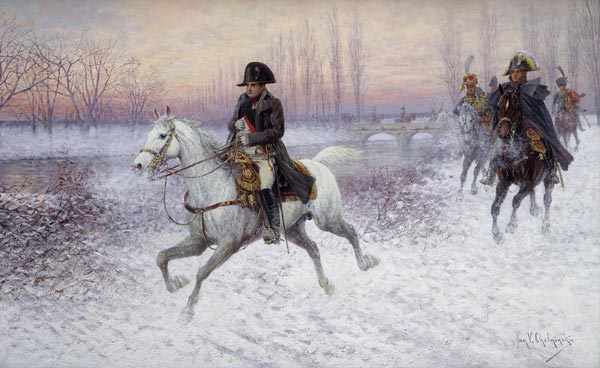 Napoleon mit Reitergruppe von Jan van Chelminski