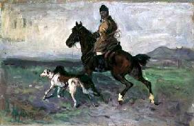 Rider with Greyhounds c.1890