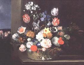 Flowers in a Basket 1650-56