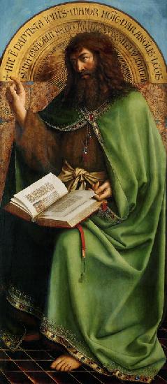 John the Baptist, detail from the Ghent Altarpiece 1432