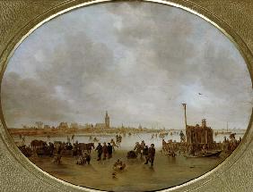 Winter am Fluss. 1643