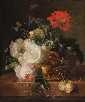 Korb mit Blumen