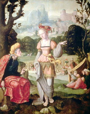 Ruth and Naomi in the field of Boaz, c.1530-40 (panel) von Jan van Scorel