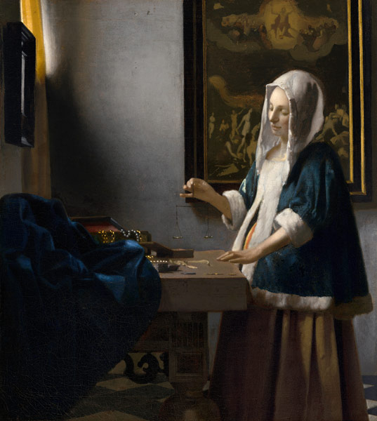 Die Perlenwägerin von Johannes Vermeer