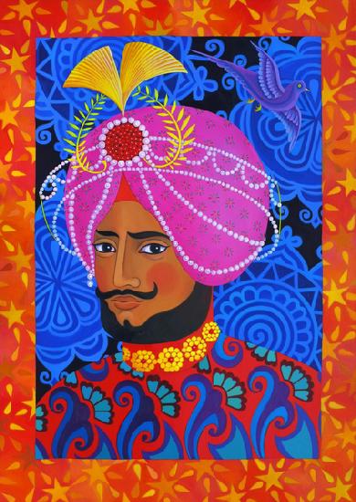 Maharaja with Pink Turban 2012