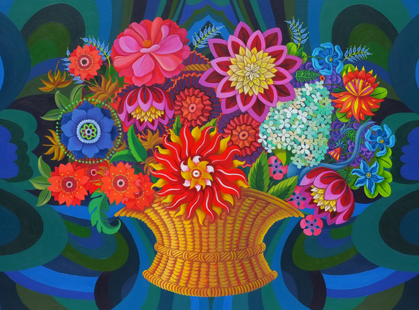 More blooms in a basket von Jane Tattersfield