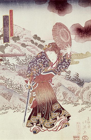 Unidentified actor as Kosanro Ichojosei by Shunko Hokuei (d.1837), pub. c.1830 von Japanese School