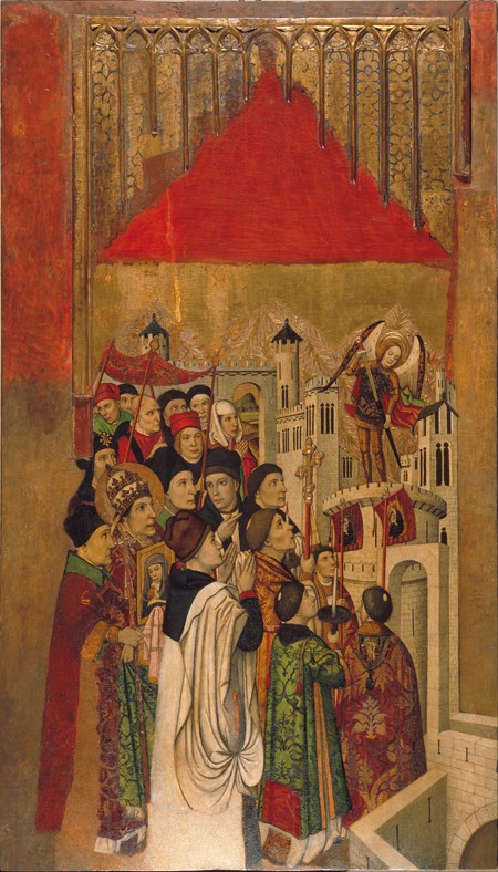 Erscheinung des Heiligen Michael im Schloss Sant'Angelo von Jaume Huguet