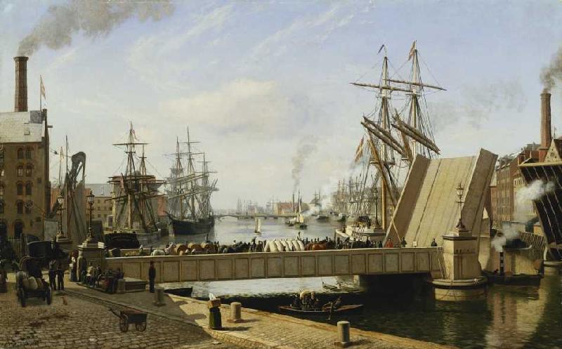 A View of Copenhagen with the Knippelsbro von J.E. Carl Rasmussen