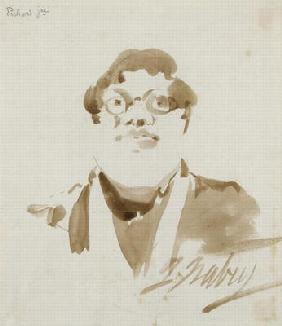 Portrait of Pichard (ink on paper) 1871