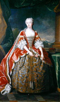 Princess Augusta (oil on canvas) von Jean-Baptiste van Loo