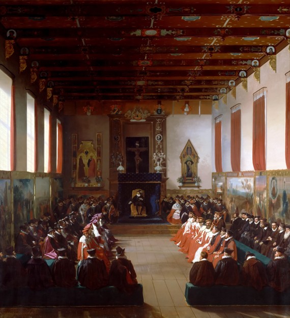 Die Notabelnversammlung zu Rouen unter Heinrich IV. 1596 von Jean Alaux