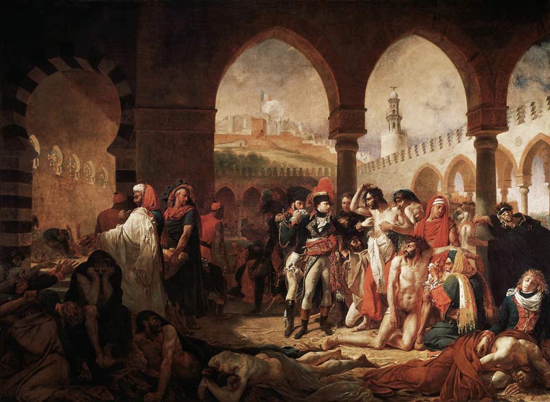Campaign (Expedition) of Egypt (1798-1801) Napoleon Bonaparte Visiting the Pestiferes of Jaffa von Jean-Antoine Gros