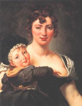 Françoise Simonnier mit Kind