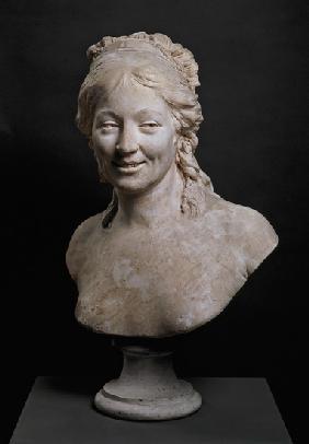 Portrait bust of Madame Houdon, the wife of the artist 1786