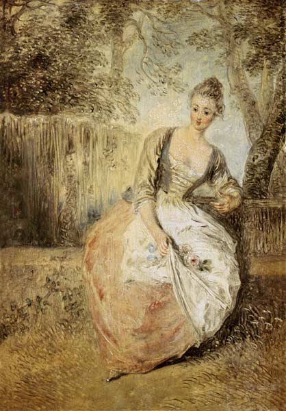 Die ungeduldige Verliebte von Jean-Antoine Watteau