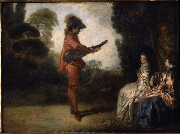 Watteau / L Enchanteur / c.1713/14 von Jean-Antoine Watteau