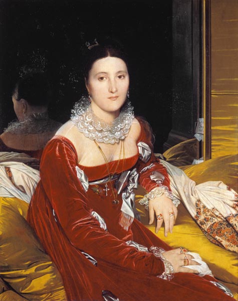Portrait Marie Marcoz, spätere Vicomtesse de Senonnes von Jean Auguste Dominique Ingres