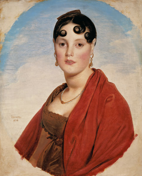 Bildnis der Madame Aymon (La belle Zélie) von Jean Auguste Dominique Ingres