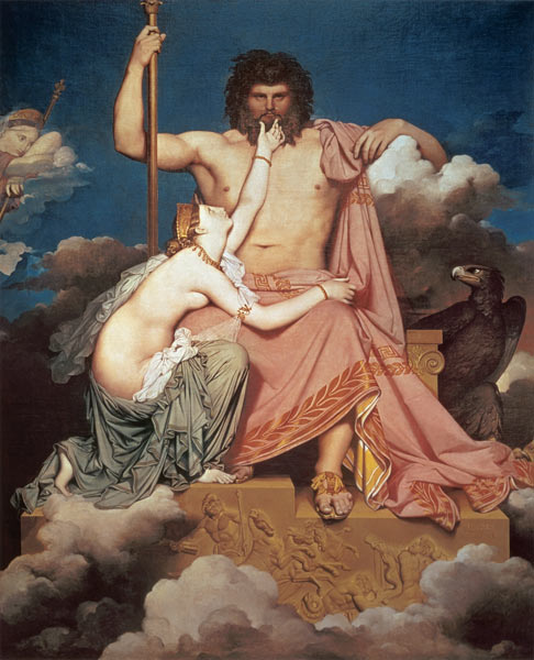 Jupiter and Thetis von Jean Auguste Dominique Ingres
