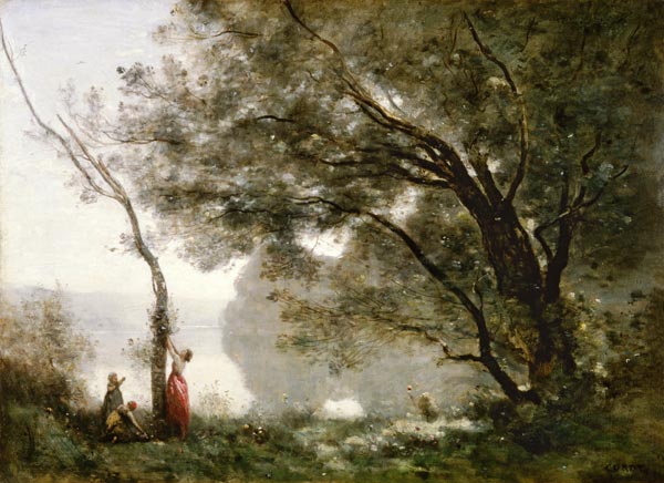 Erinnerung an Mortefontaine von Jean-Baptiste Camille Corot