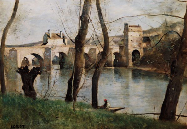 Die Brücke von Mantes. von Jean-Baptiste Camille Corot