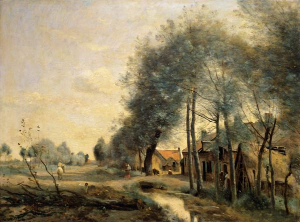 Strasse von Sin-le-Noble von Jean-Baptiste Camille Corot