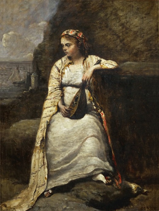 Haydée von Jean-Baptiste Camille Corot