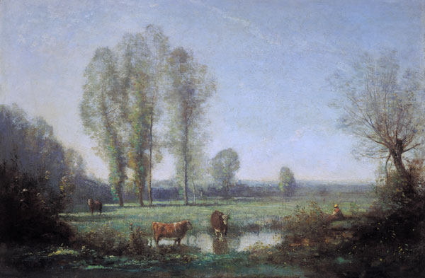 Morning mist von Jean-Baptiste Camille Corot